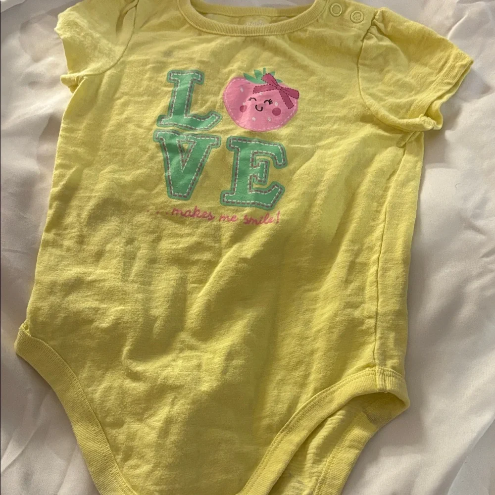 Garanimals Yellow Baby One piece with Cute Print 24 months